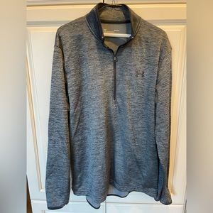 Mens Under Armour Storm Fleece Quarter Zip, Large, loose fit, long sleeve, warm!